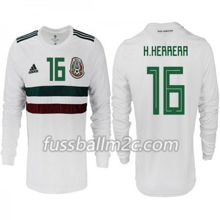 Fußballtrikots Mexiko H.HERRERA 16 Auswärts Trikotsatz WM 2018 Langarm